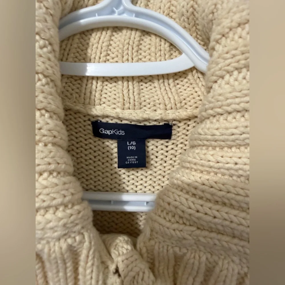 GAP Cozy Cream Kids Vest Large (10) - Picture 2 of 5
